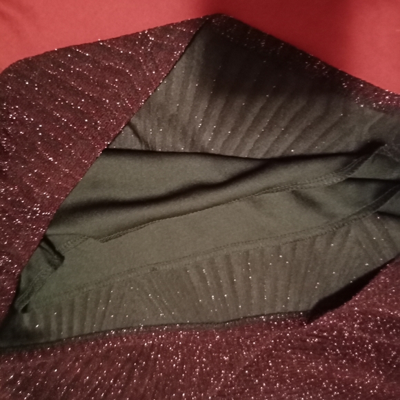 Purple maroon glitter splice V-neck short romper half sleeves Nordstrom - Picture 8 of 10